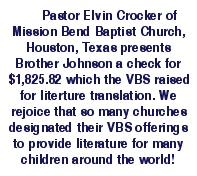 	Pastor Elvin Crocker of Mission Bend Baptist Church, Houston, 