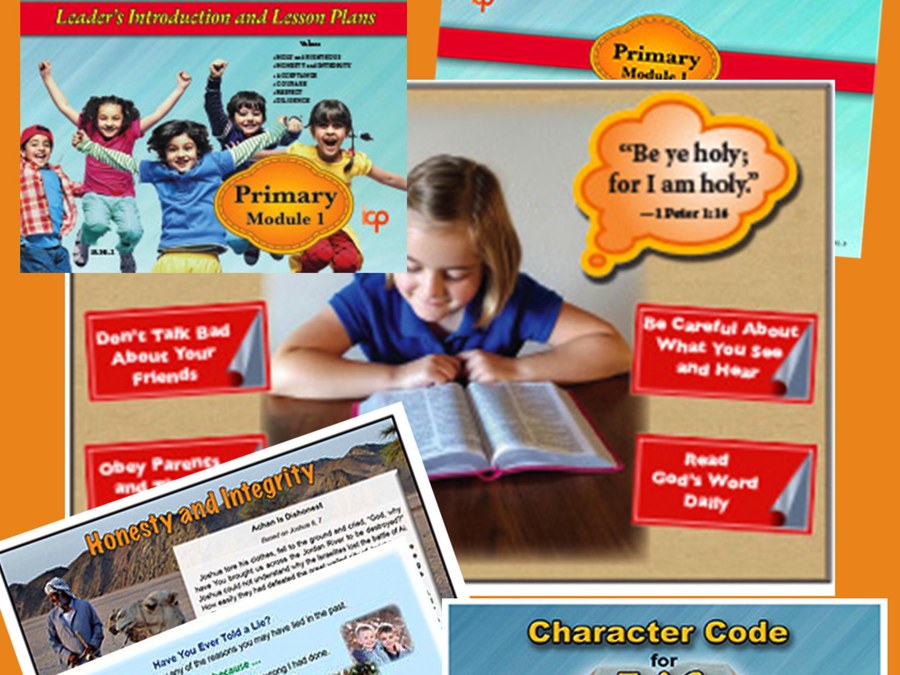 Character Code for Life primary curriculum for grades one through three: teacher's guide, posters, lesson cards and activity journal.